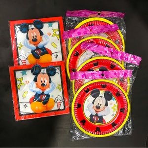 Mickey Mouse Plates Napkins Birthday Party Supplies